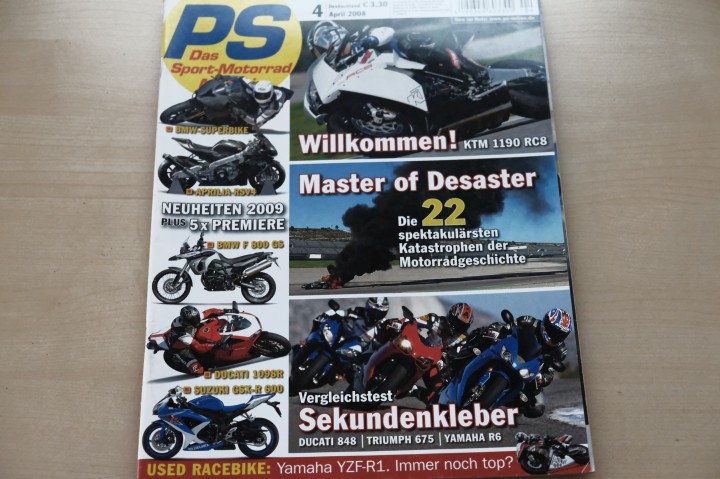 Deckblatt PS Sport Motorrad (04/2008)